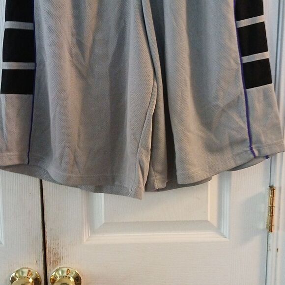 Premium Power Wash gray purple black athletic shorts Sz XXL NWT - Picture 2 of 6